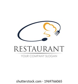 restaurant logo vector illustration design template