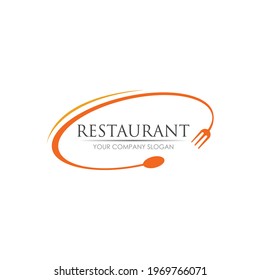 restaurant logo vector illustration design template