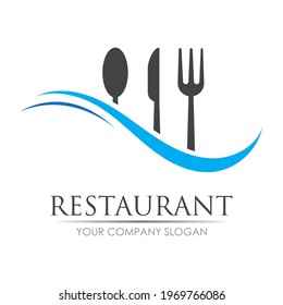 restaurant logo vector illustration design template
