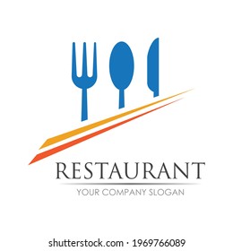 restaurant logo vector illustration design template