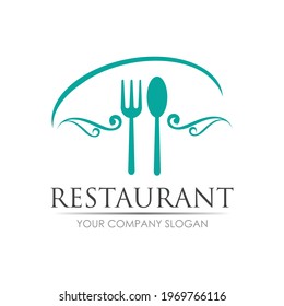 restaurant logo vector illustration design template