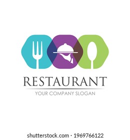 restaurant logo vector illustration design template