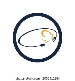 restaurant logo vector illustration design template