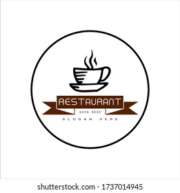 Restaurant Logo Vector Illustration Restaurant Logo Stock Vector ...