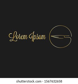 restaurant logo vector. knife logo icon. menu icon logo.