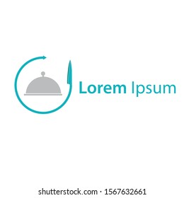 restaurant logo vector. knife logo icon. menu icon logo.