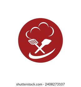 Restaurant logo vector template illustration