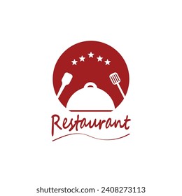 Restaurant logo vector template illustration
