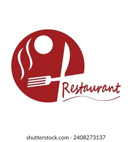Restaurant logo vector template illustration