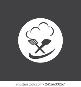 Restaurant logo vector template illustration