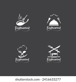 Restaurant-Logo, Vektorgrafik-Vorlage