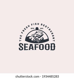 Vintage Seafood Restaurant Logo Ideen Vektor eps10 Download