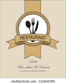 Restaurant menu