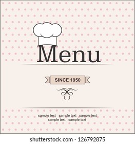 Restaurant menu
