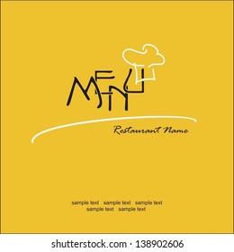 Restaurant menu
