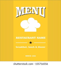 Restaurant menu