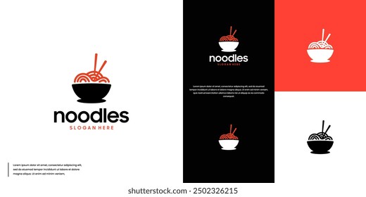 restaurant menu, Asian food, fast food, logo design template.