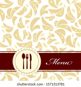 Restaurant menu background illustration design