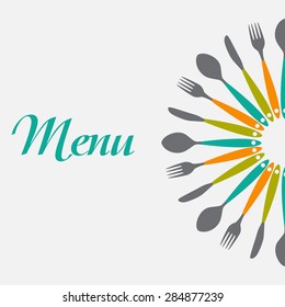 Restaurant Menu Background  Template Vector Illustration EPS10
