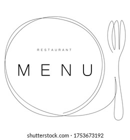 Restaurant menu background, vector illustration