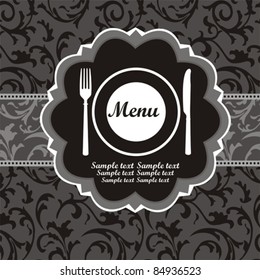 Restaurant menu background. Vector Illustration