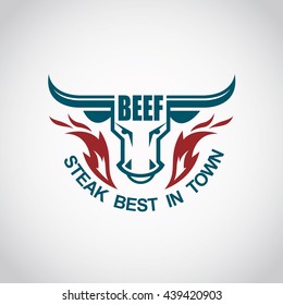 restaurant menu beef meat icon
