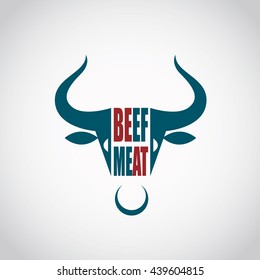 restaurant menu beef meat icon