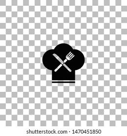 Restaurant menu. Black flat icon on a transparent background. Pictogram for your project