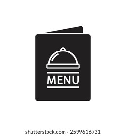 restaurant menu black icon vector design illustration