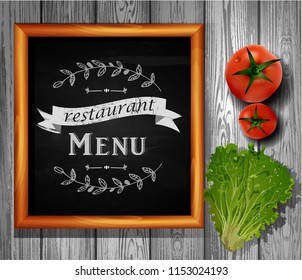 Restaurant menu board Restaurant menu bulletin board