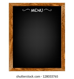 Restaurant Menu Board With Gradient Mesh, Isolated On Red Background, Vector Illustration