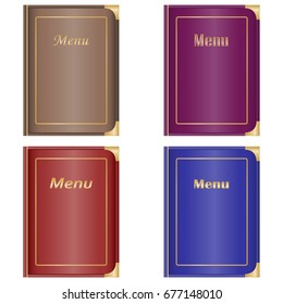 Restaurant menu, the menu book. Flat design, vector illustration, vector.