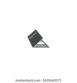Restaurant menu book Icon flat vector design