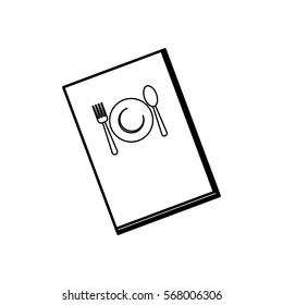 Restaurant menu book icon vector illustration graphic design