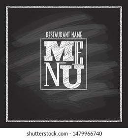 Restaurant menu card cover design