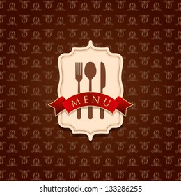 Restaurant menu card design