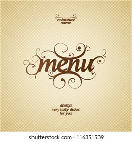 Restaurant Menu Card Design template.