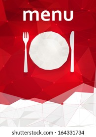 Restaurant Menu Card Design template. Vector Illustration. 