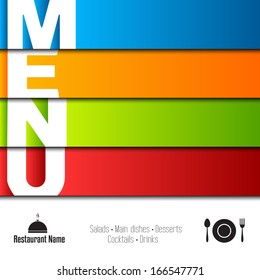 Restaurant Menu Card Design template