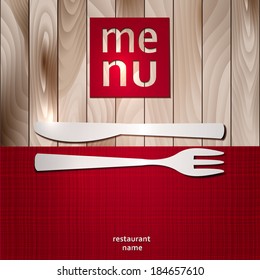 Restaurant Menu Card Design template. Vector Illustration. 