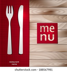 Restaurant Menu Card Design template. Vector Illustration. 