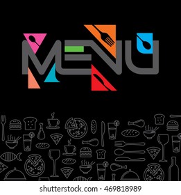 Restaurant menu card design template, Creative vector.