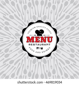 Restaurant menu card design template, Creative vector.