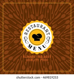 Restaurant menu card design template, Creative vector.