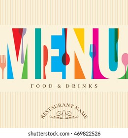 Restaurant menu card design template, Creative vector.