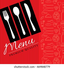 Restaurant menu card design template, Creative vector.
