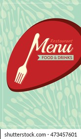 Restaurant menu card design template, Creative vector.