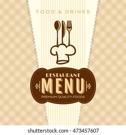 Restaurant menu card design template, Creative vector.