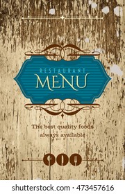 Restaurant menu card design template, Creative vector.