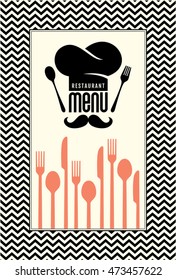 Restaurant menu card design template, Creative vector.